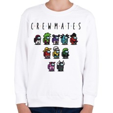 PRINTFASHION Among us - crewmates bonus - Gyerek pulóver - Fehér