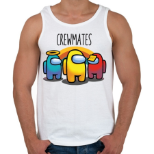 PRINTFASHION Among us - crewmates - Férfi atléta - Fehér atléta, trikó