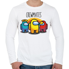 PRINTFASHION Among us - crewmates - Férfi hosszú ujjú póló - Fehér