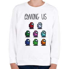 PRINTFASHION Among us crewmates  - Gyerek pulóver - Fehér