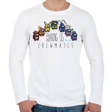 PRINTFASHION Among us - crewmates next gen - Férfi hosszú ujjú póló - Fehér férfi póló
