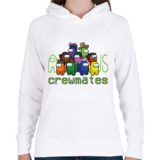 PRINTFASHION Among us Crewmates - Női kapucnis pulóver - Fehér női pulóver, kardigán