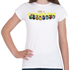 PRINTFASHION Among us Crewmates - Női póló - Fehér női póló