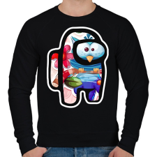 PRINTFASHION Among Us - Cuki Bagoly - Férfi pulóver - Fekete férfi pulóver, kardigán