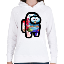 PRINTFASHION Among Us - Cuki Bagoly - Női kapucnis pulóver - Fehér női pulóver, kardigán