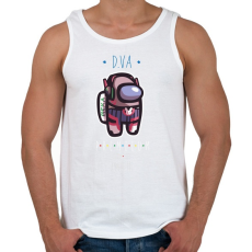 PRINTFASHION Among us D.VA 2 premium skin set - Férfi atléta - Fehér