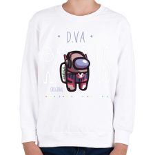 PRINTFASHION Among us D.VA premium skin set - Gyerek pulóver - Fehér gyerek pulóver, kardigán