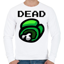 PRINTFASHION Among us - Dead! - Férfi pulóver - Fehér férfi pulóver, kardigán