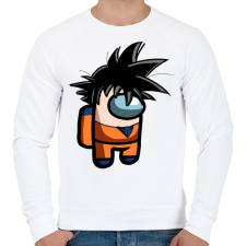 PRINTFASHION Among us - Dragonball - Férfi pulóver - Fehér férfi pulóver, kardigán