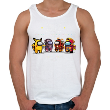 PRINTFASHION Among us Elite crewmates set - Férfi atléta - Fehér atléta, trikó