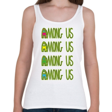 PRINTFASHION Among us felirat  - Női atléta - Fehér női trikó