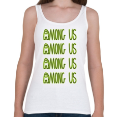PRINTFASHION Among us felirat - Női atléta - Fehér