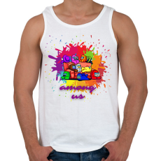 PRINTFASHION Among us - Férfi atléta - Fehér