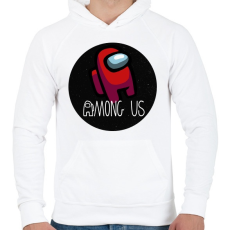 PRINTFASHION Among us - Férfi kapucnis pulóver - Fehér