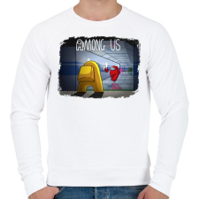 PRINTFASHION Among us - Férfi pulóver - Fehér férfi pulóver, kardigán