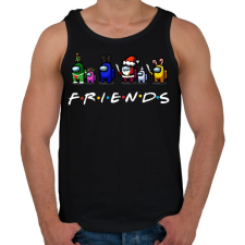 PRINTFASHION Among us - Friends - Férfi atléta - Fekete atléta, trikó