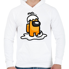 PRINTFASHION Among us Gudetama - Férfi kapucnis pulóver - Fehér