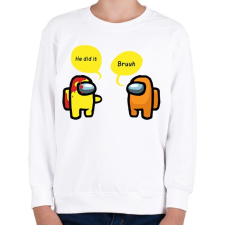 PRINTFASHION Among us - Gyerek pulóver - Fehér gyerek pulóver, kardigán