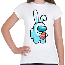PRINTFASHION Among us - Húsvéti nyúl - Női póló - Fehér női póló