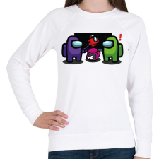 PRINTFASHION Among us - Impostor ! - Női pulóver - Fehér női pulóver, kardigán
