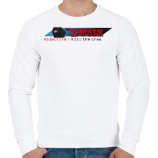 PRINTFASHION Among us Impostor objective  - Férfi pulóver - Fehér