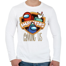 PRINTFASHION Among us - impostors among us - Férfi hosszú ujjú póló - Fehér férfi póló