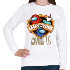 PRINTFASHION Among us - impostors among us - Női pulóver - Fehér női pulóver, kardigán