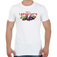 PRINTFASHION Among us impostors - Férfi póló - Fehér