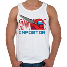 PRINTFASHION Among us IMPSTOR - Férfi atléta - Fehér atléta, trikó