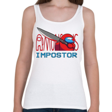 PRINTFASHION Among us IMPSTOR - Női atléta - Fehér női trikó