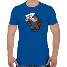 PRINTFASHION Among us - it wasnt me - Férfi póló - Királykék