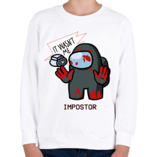 PRINTFASHION Among us - it wasnt me - Gyerek pulóver - Fehér gyerek pulóver, kardigán