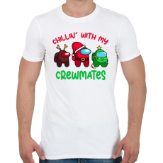 PRINTFASHION Among Us - Karácsony - Férfi póló - Fehér