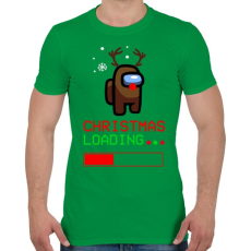 PRINTFASHION Among Us Karácsony - Férfi póló - Zöld