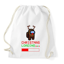 PRINTFASHION Among Us Karácsony - Sportzsák, Tornazsák - Fehér tornazsák