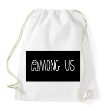 PRINTFASHION Among us logo - Sportzsák, Tornazsák - Fehér tornazsák