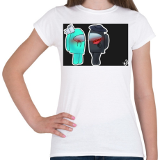 PRINTFASHION Among us LOVE - Női póló - Fehér