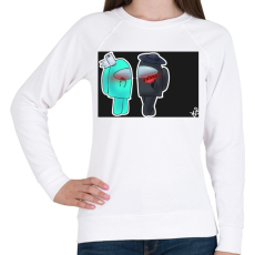 PRINTFASHION Among us LOVE - Női pulóver - Fehér