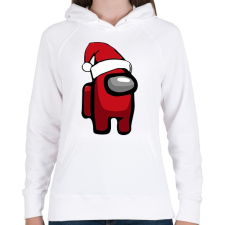 PRINTFASHION Among Us - Mikulás - Női kapucnis pulóver - Fehér női pulóver, kardigán