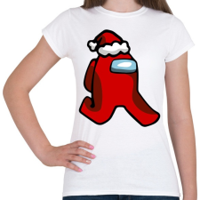 PRINTFASHION Among us - Mikulás - Női póló - Fehér női póló