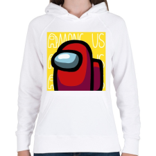 PRINTFASHION Among us - Női kapucnis pulóver - Fehér női pulóver, kardigán