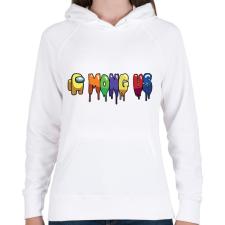 PRINTFASHION Among Us - Női kapucnis pulóver - Fehér női pulóver, kardigán