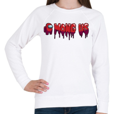 PRINTFASHION Among Us - Női pulóver - Fehér női pulóver, kardigán