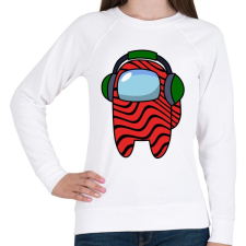 PRINTFASHION Among us Pewdiepie - Női pulóver - Fehér női pulóver, kardigán