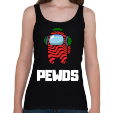 PRINTFASHION Among us PEWDS - Női atléta - Fekete női trikó