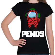 PRINTFASHION Among us PEWDS - Női póló - Fekete női póló