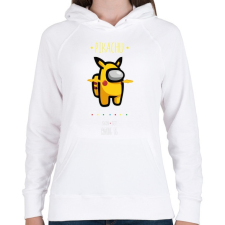 PRINTFASHION Among us Pikachu 2 premium skin set - Női kapucnis pulóver - Fehér női pulóver, kardigán