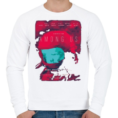 PRINTFASHION Among us  plakát  - Férfi pulóver - Fehér