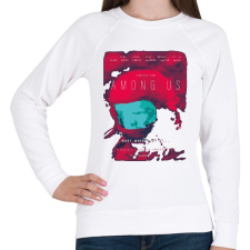 PRINTFASHION Among us  plakát  - Női pulóver - Fehér női pulóver, kardigán