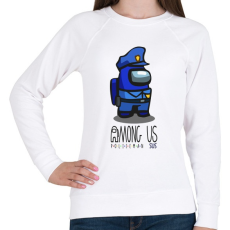PRINTFASHION Among us Policeman sus - rendőr - Női pulóver - Fehér